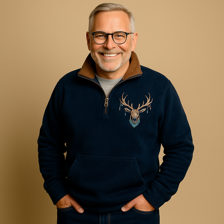 Laera &amp; Cole - Sweater med kvartlængde lynlås