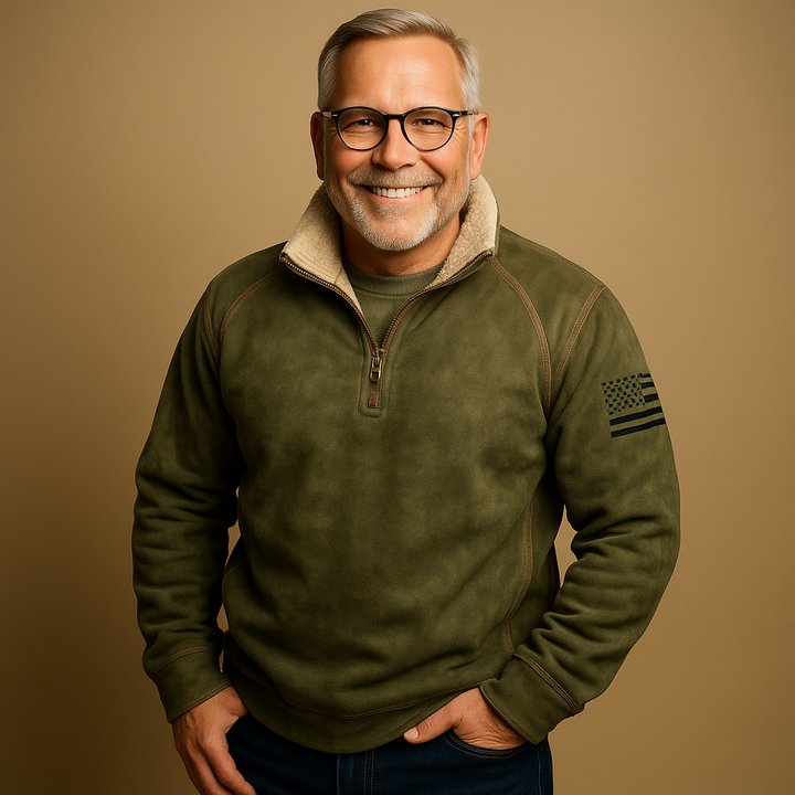 Laera &amp; Cole - Efterårspullover med halv lynlås