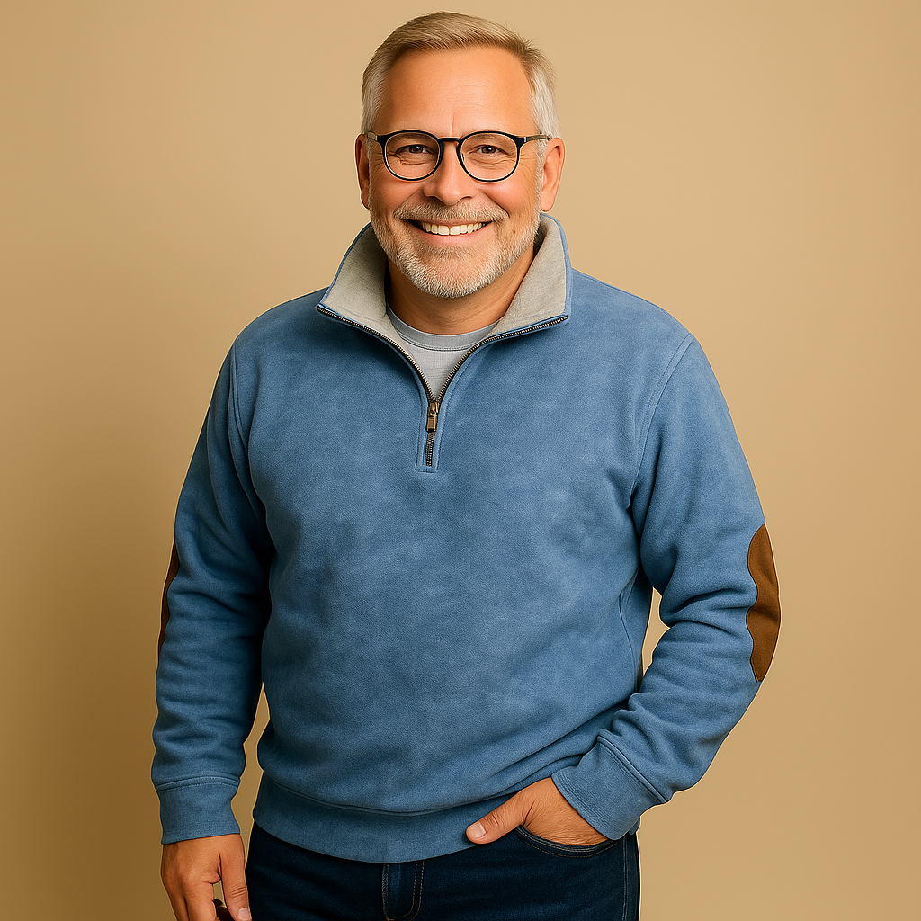 Laera &amp; Cole - Sweater med kvartlængde lynlås