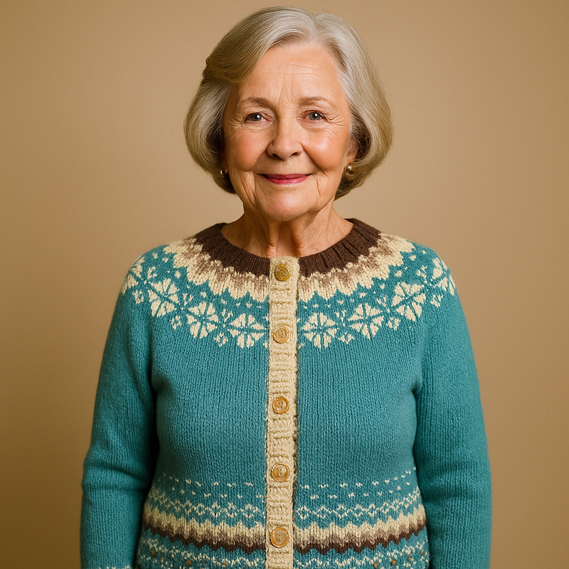 Laera &amp; Cole - Klassisk vintage uldstrikket cardigan