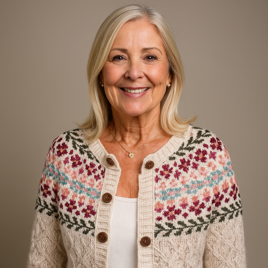 Laera &amp; Cole - Klassisk vintage uldstrikket cardigan