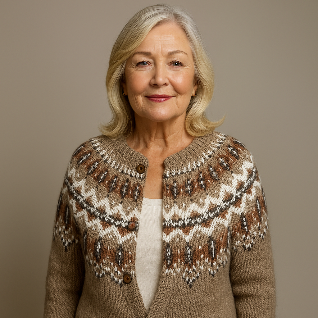 Laera &amp; Cole - Klassisk vintage uldstrikket cardigan