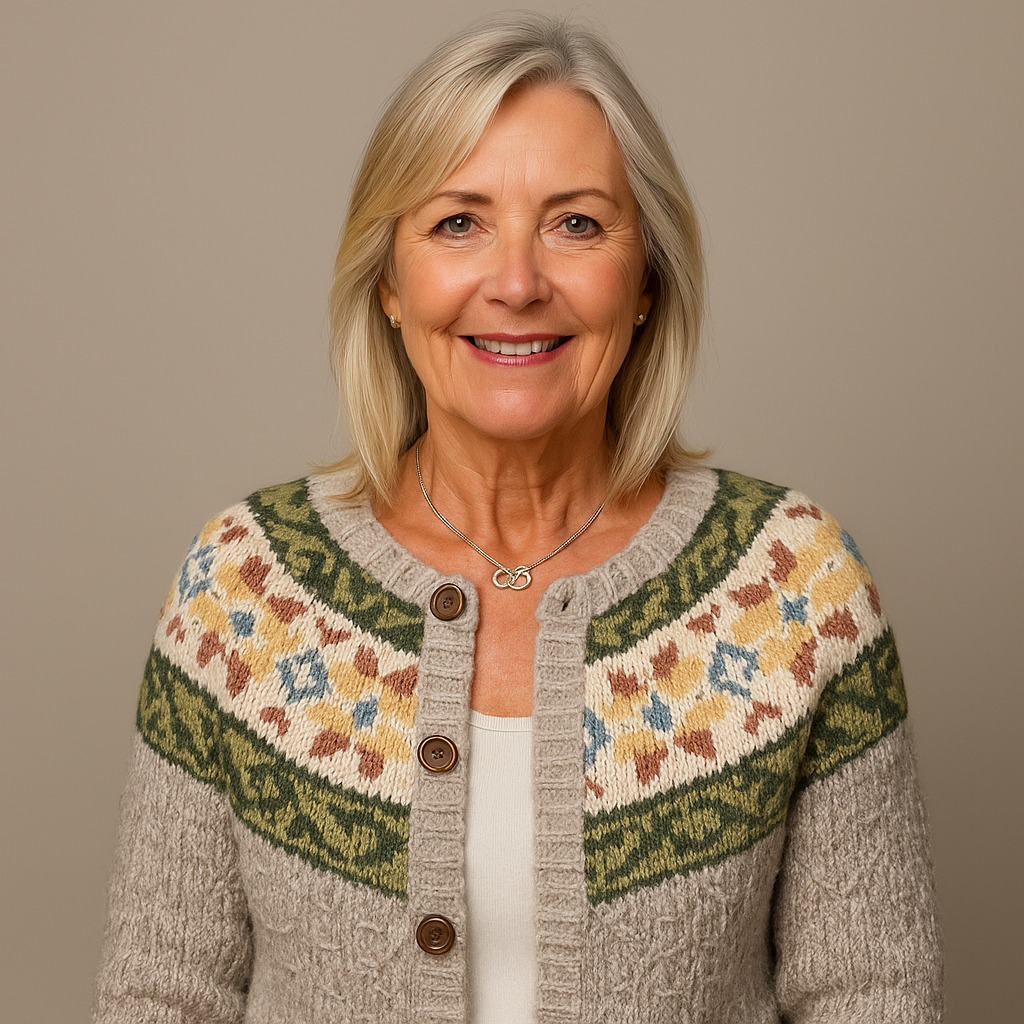 Laera &amp; Cole - Klassisk vintage uldstrikket cardigan