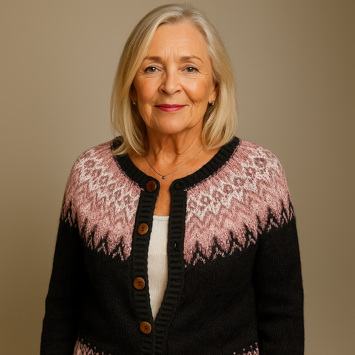 Laera &amp; Cole - Klassisk vintage uldstrikket cardigan