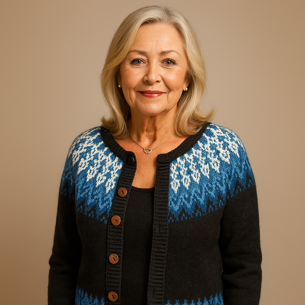 Laera &amp; Cole - Klassisk vintage uldstrikket cardigan