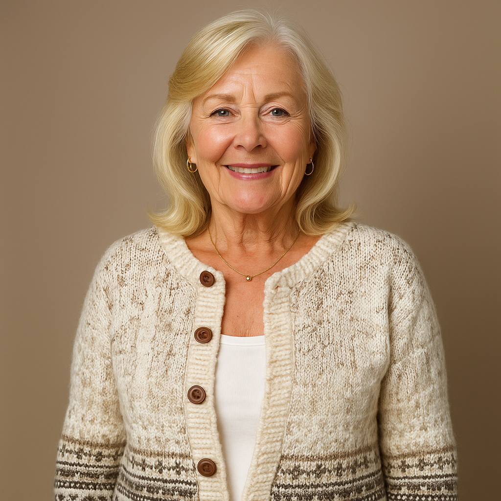 Laera &amp; Cole - Klassisk vintage uldstrikket cardigan