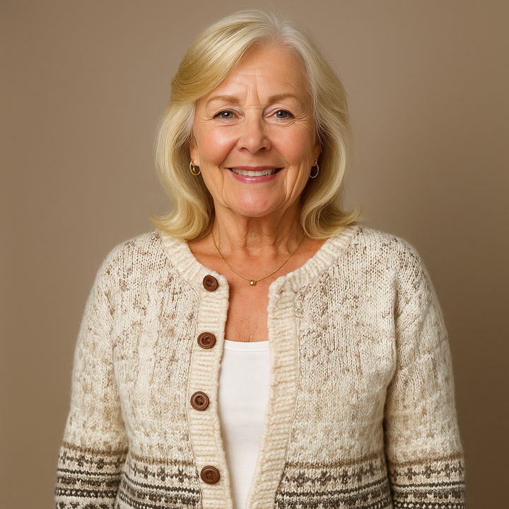 Laera &amp; Cole - Klassisk vintage uldstrikket cardigan