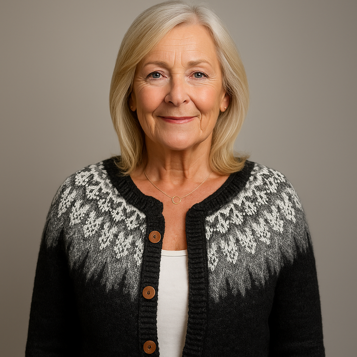 Laera &amp; Cole - Klassisk vintage uldstrikket cardigan