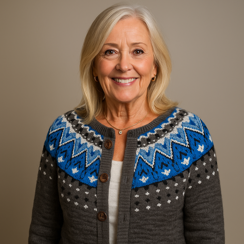 Laera &amp; Cole - Klassisk vintage uldstrikket cardigan