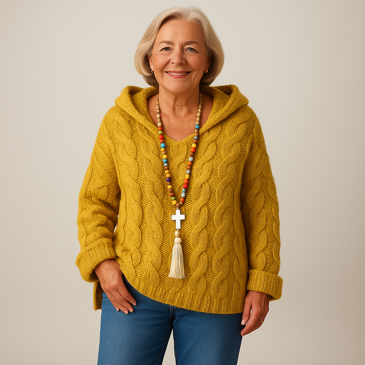 Laera &amp; Cole – Hyggelig og stilfuld strikket hættetrøje