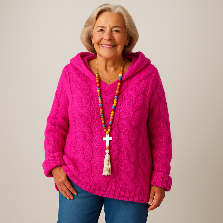 Laera &amp; Cole – Hyggelig og stilfuld strikket hættetrøje