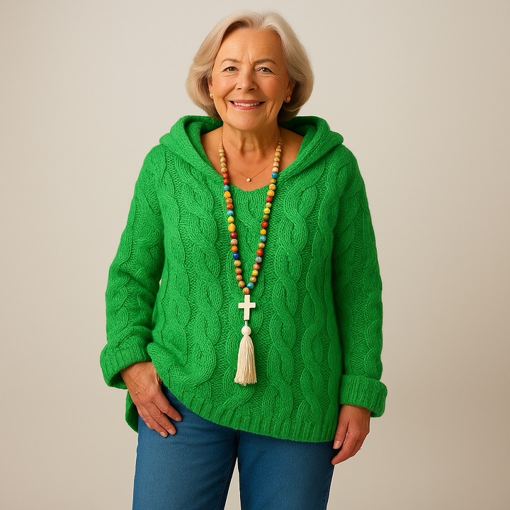 Laera &amp; Cole – Hyggelig og stilfuld strikket hættetrøje