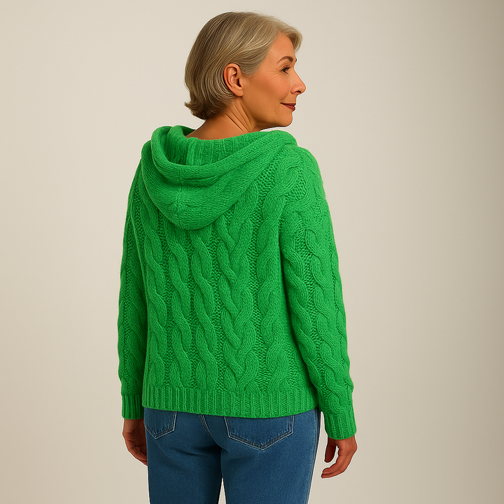 Laera &amp; Cole – Hyggelig og stilfuld strikket hættetrøje