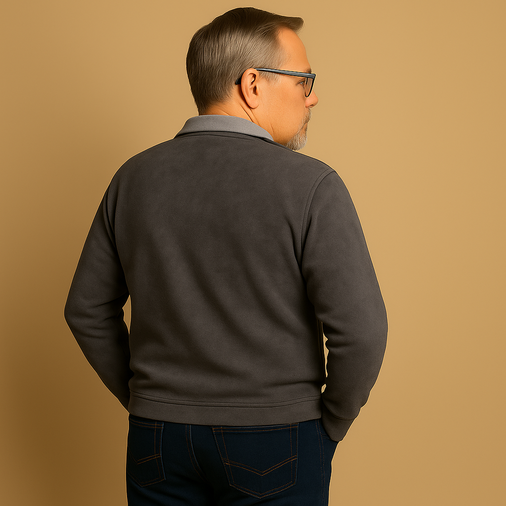 Laera &amp; Cole - Sweater med kvartlængde lynlås