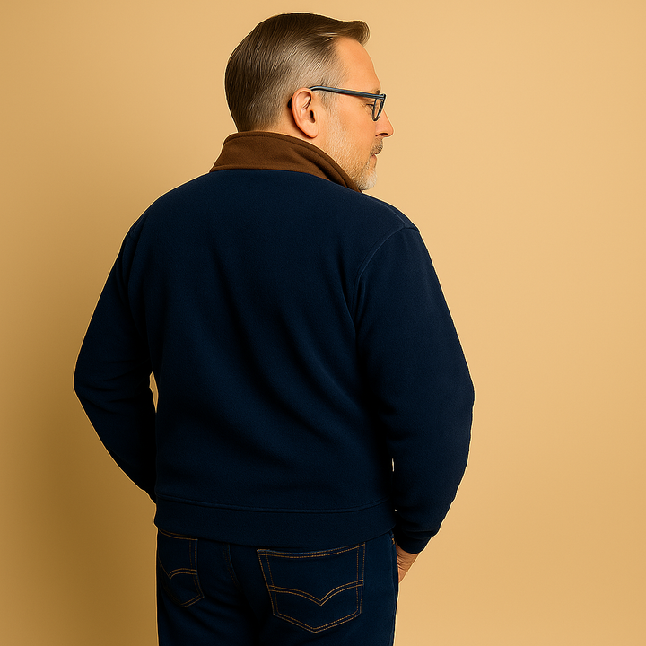 Laera &amp; Cole - Sweater med kvartlængde lynlås