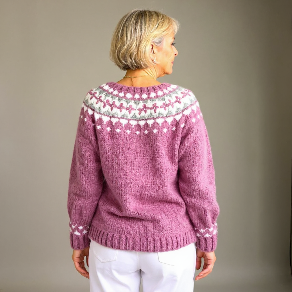 Laera &amp; Cole - Klassisk vintage uldstrikket cardigan