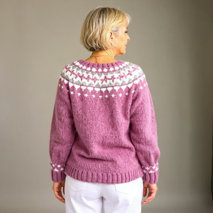 Laera &amp; Cole - Klassisk vintage uldstrikket cardigan