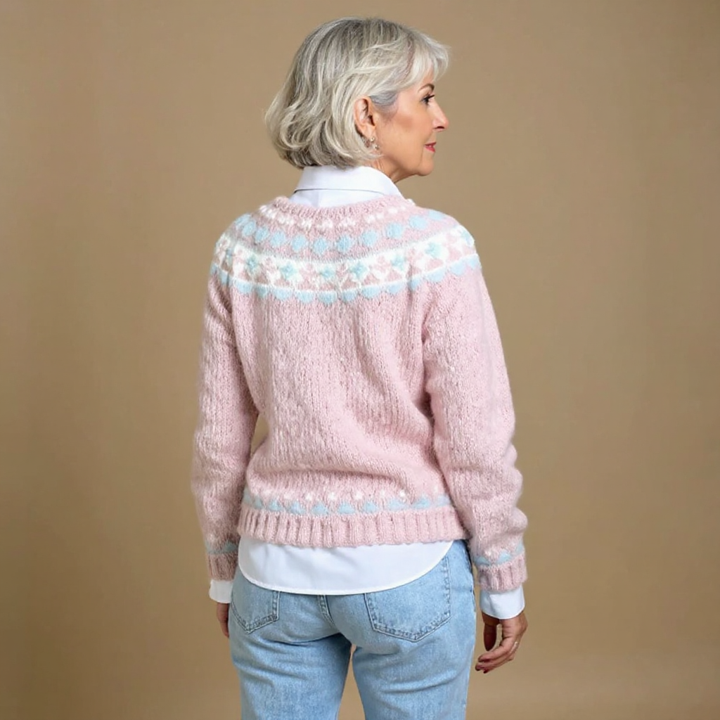 Laera &amp; Cole - Klassisk vintage uldstrikket cardigan