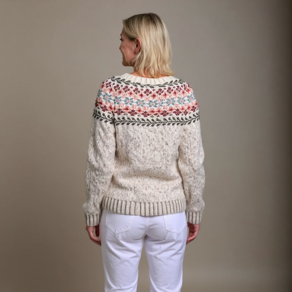 Laera &amp; Cole - Klassisk vintage uldstrikket cardigan