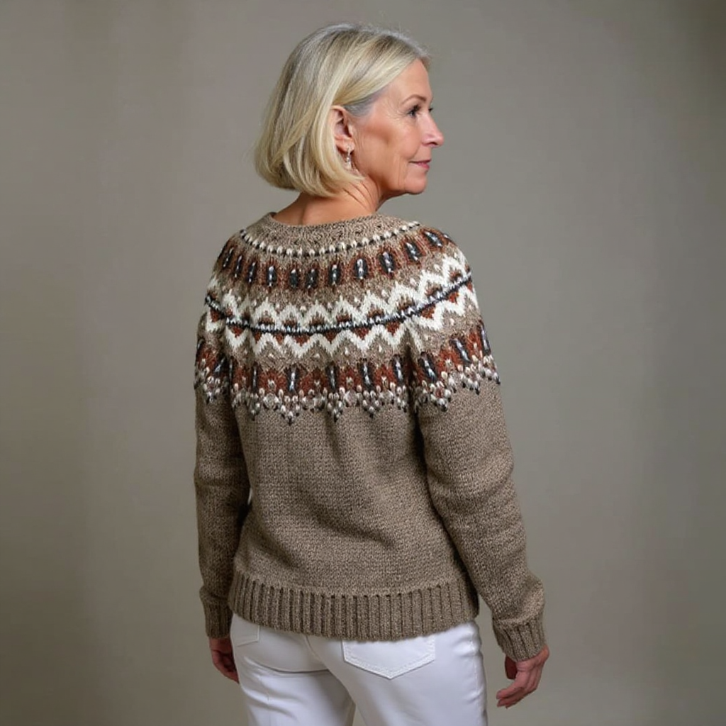 Laera &amp; Cole - Klassisk vintage uldstrikket cardigan