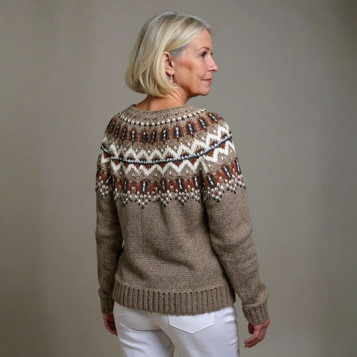 Laera &amp; Cole - Klassisk vintage uldstrikket cardigan