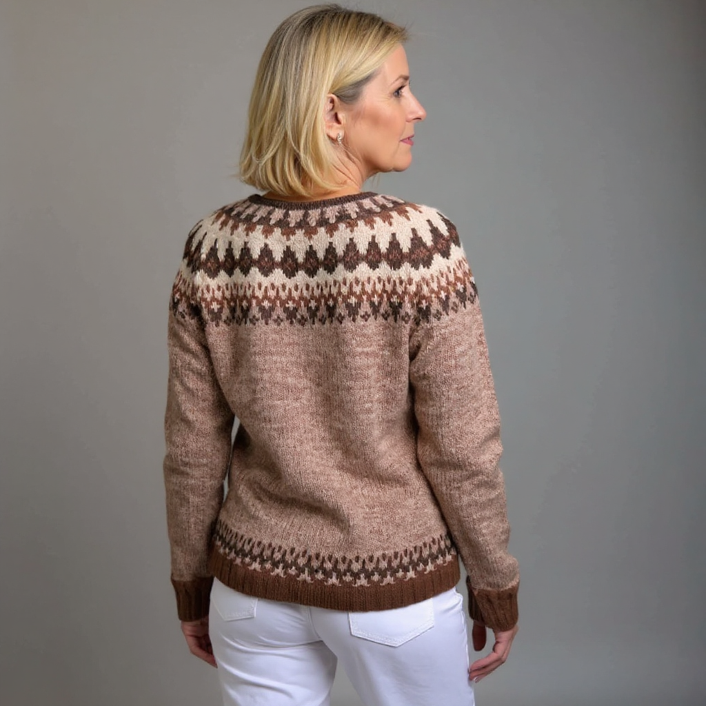 Laera &amp; Cole - Klassisk vintage uldstrikket cardigan