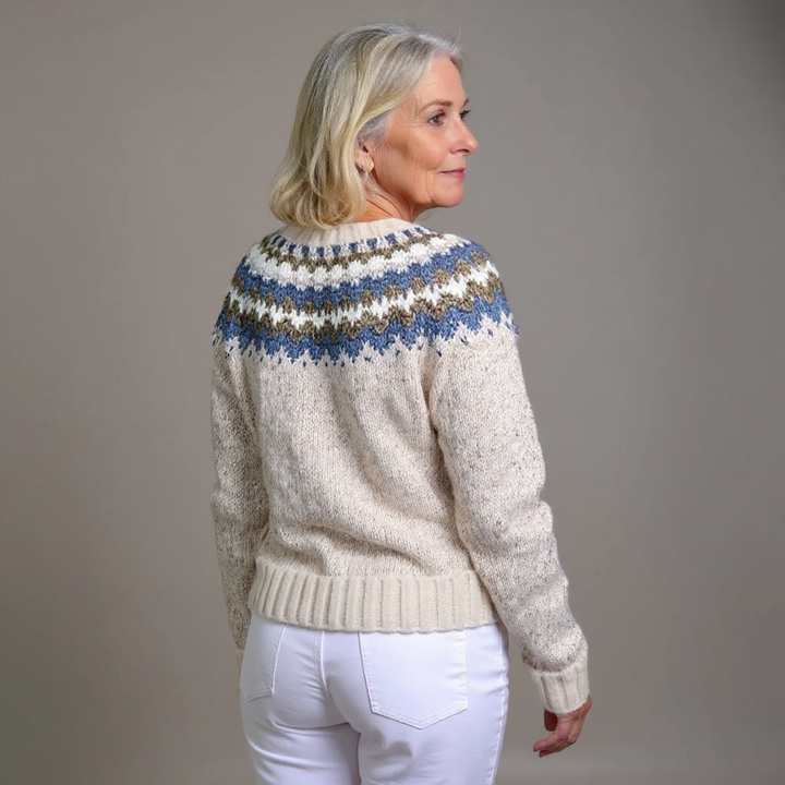 Laera &amp; Cole - Klassisk vintage uldstrikket cardigan