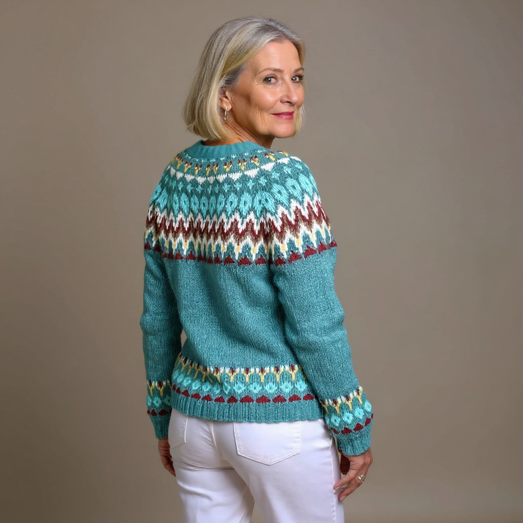 Laera &amp; Cole - Klassisk vintage uldstrikket cardigan