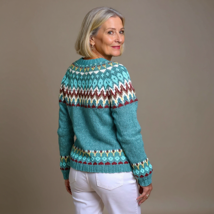 Laera &amp; Cole - Klassisk vintage uldstrikket cardigan