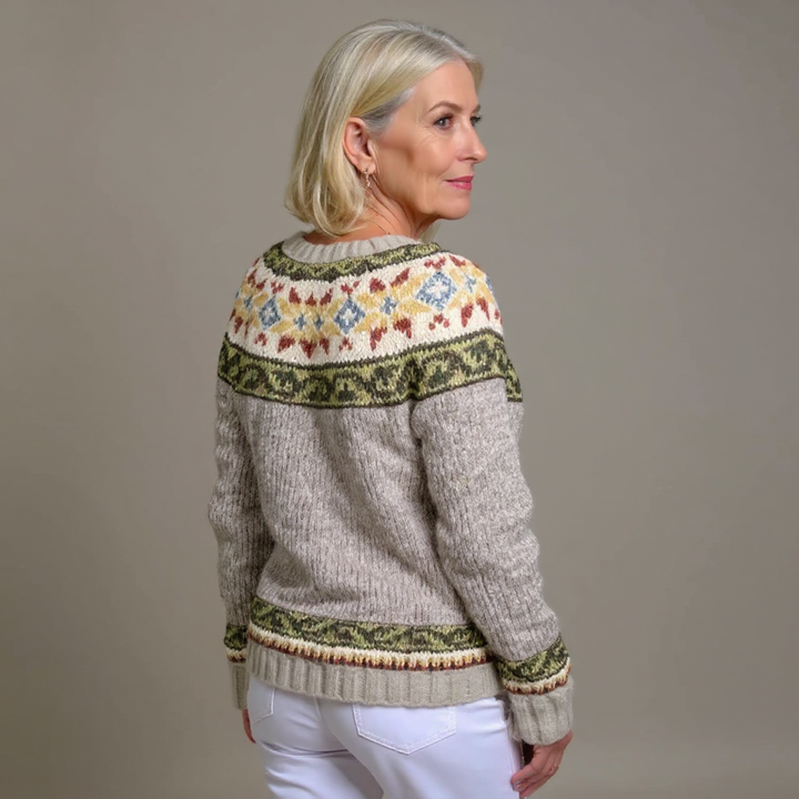 Laera &amp; Cole - Klassisk vintage uldstrikket cardigan
