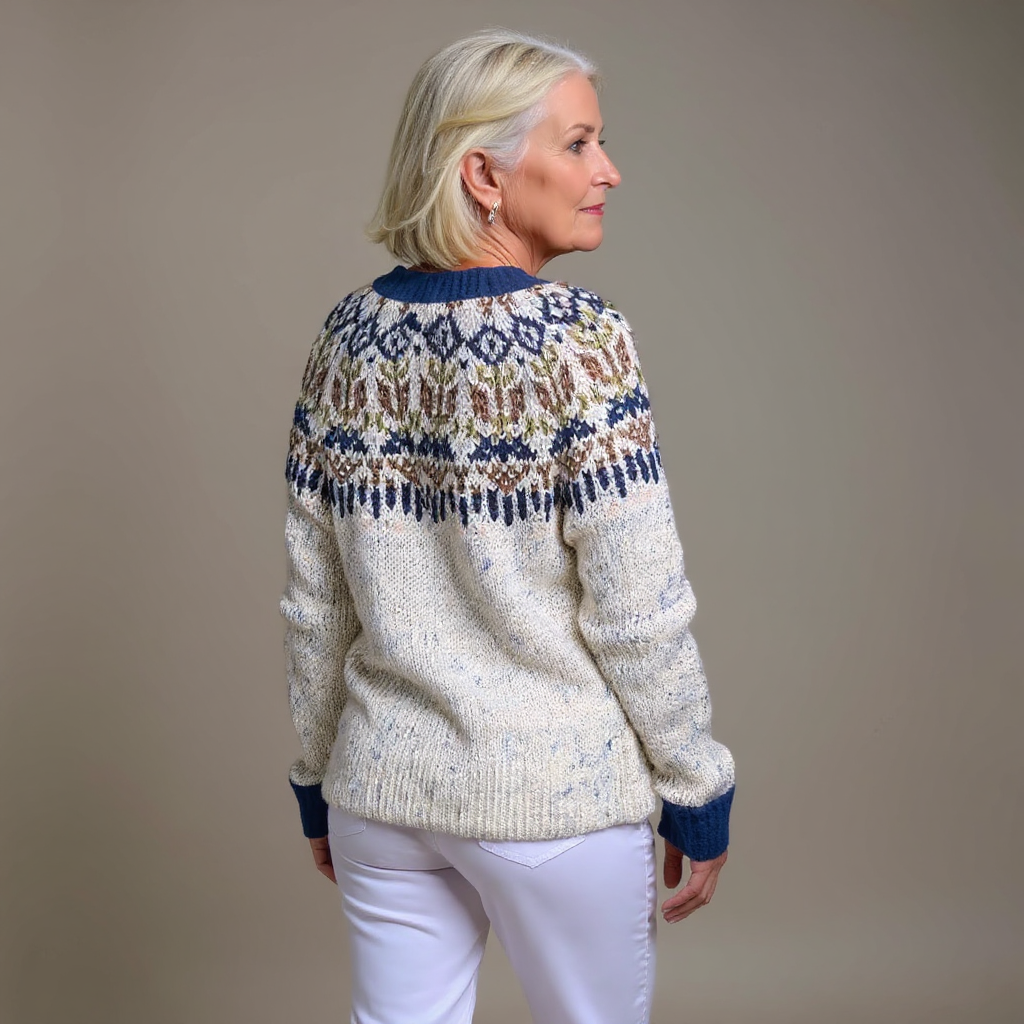 Laera &amp; Cole - Klassisk vintage uldstrikket cardigan
