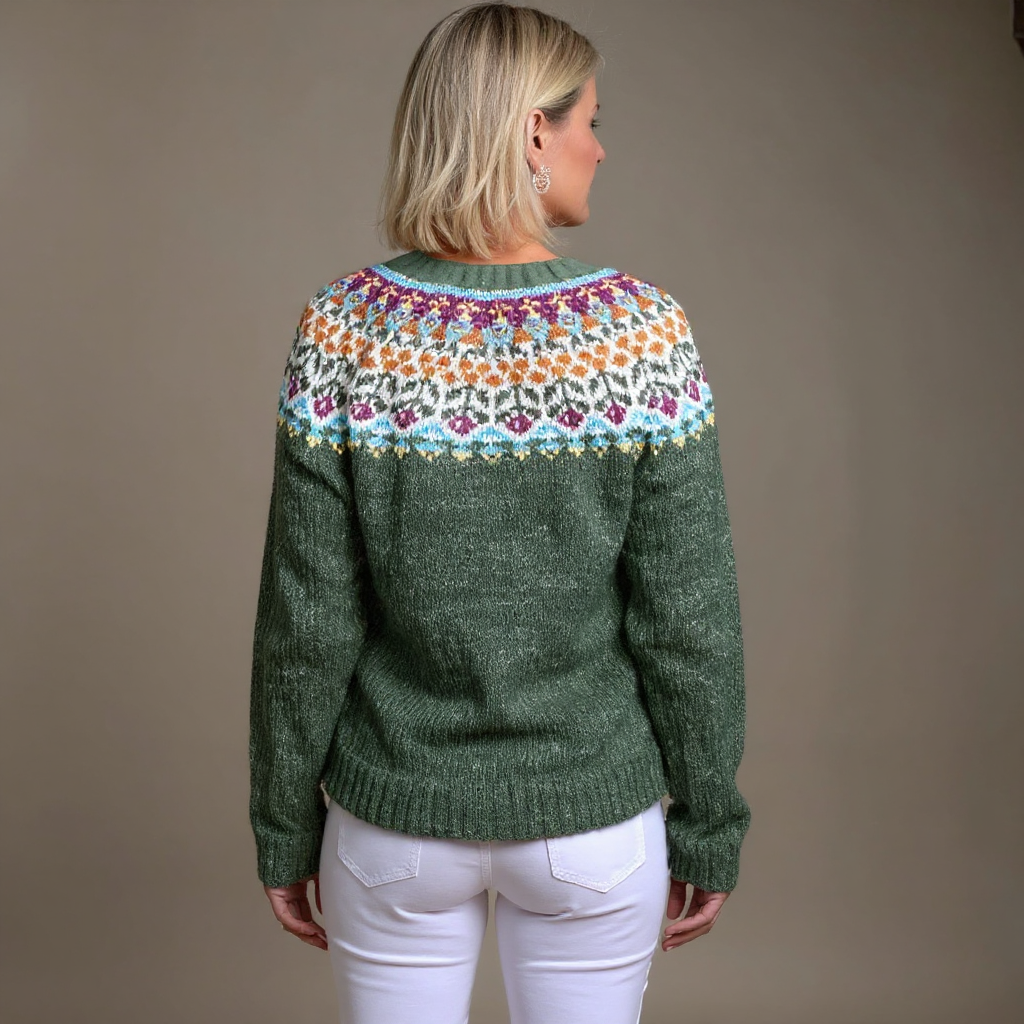 Laera &amp; Cole - Klassisk vintage uldstrikket cardigan