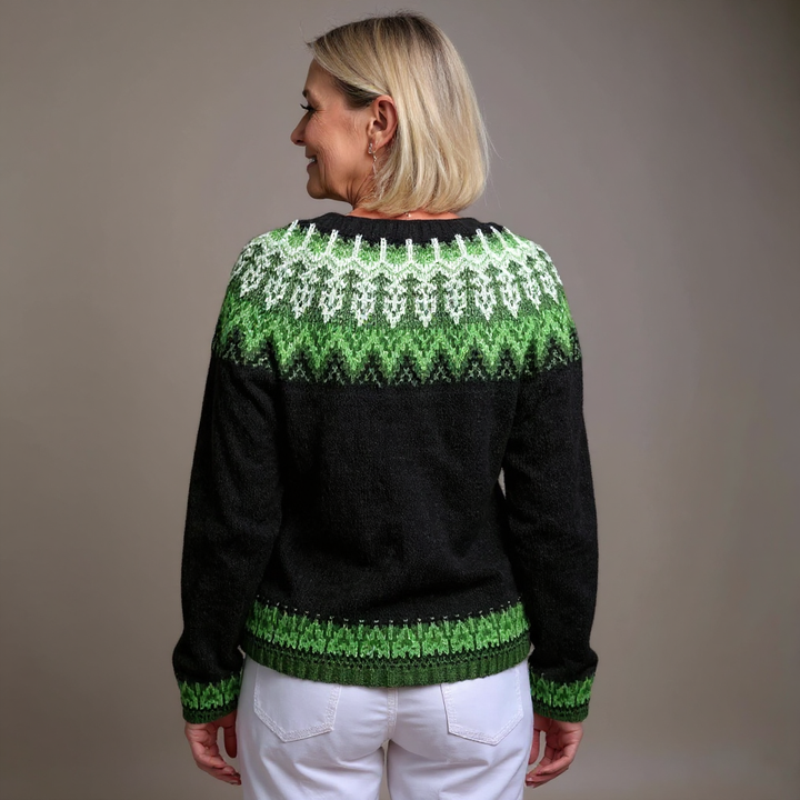 Laera &amp; Cole - Klassisk vintage uldstrikket cardigan