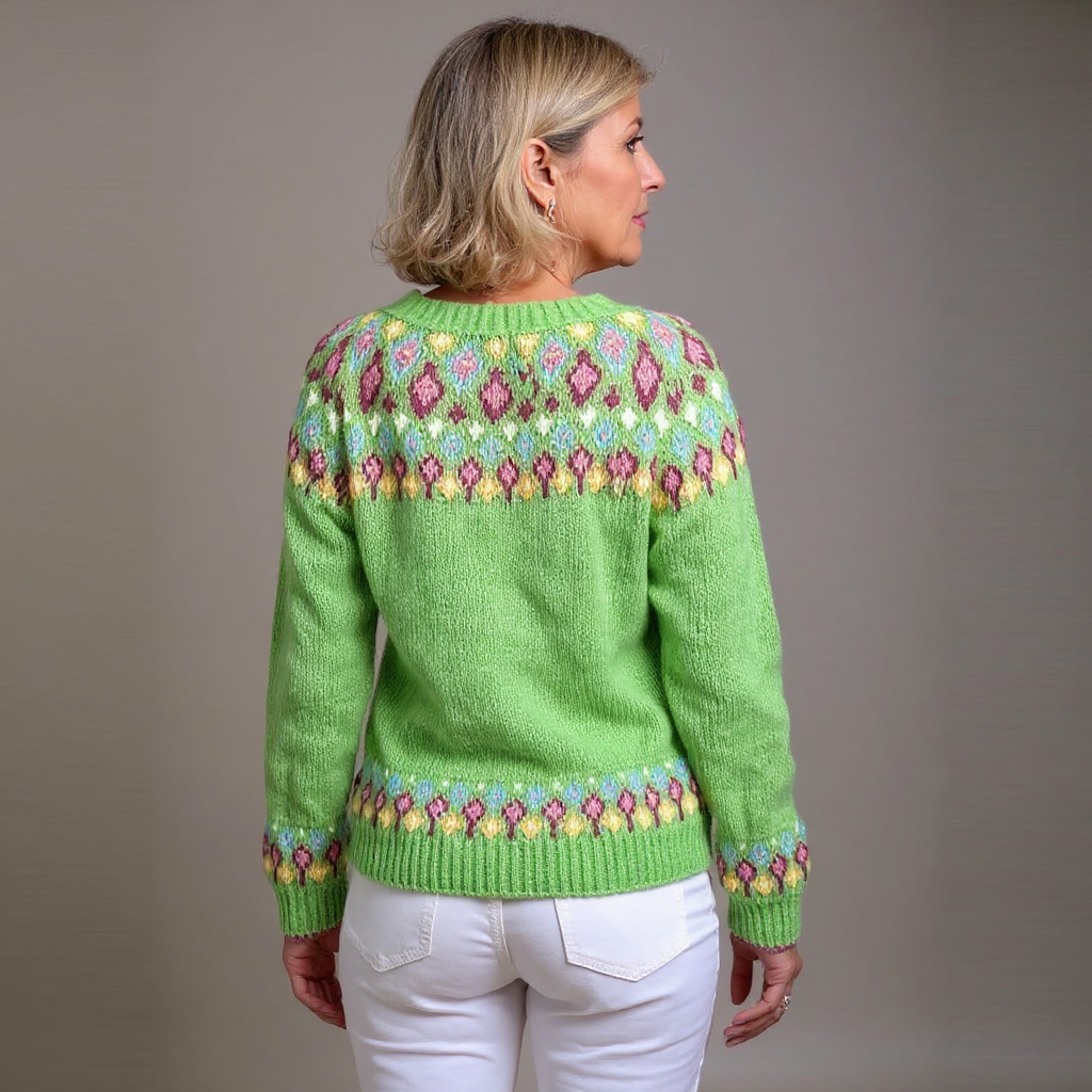 Laera &amp; Cole - Klassisk vintage uldstrikket cardigan