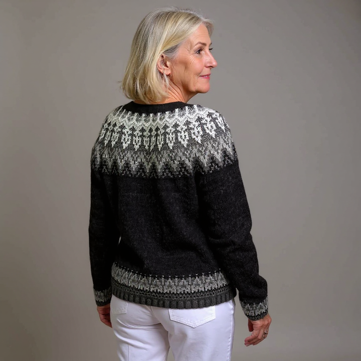 Laera &amp; Cole - Klassisk vintage uldstrikket cardigan