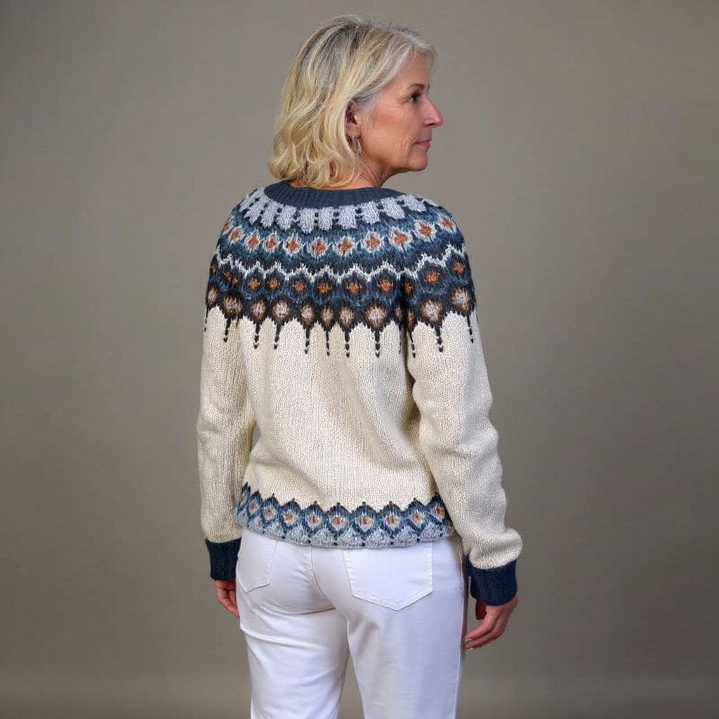 Laera &amp; Cole - Klassisk vintage uldstrikket cardigan