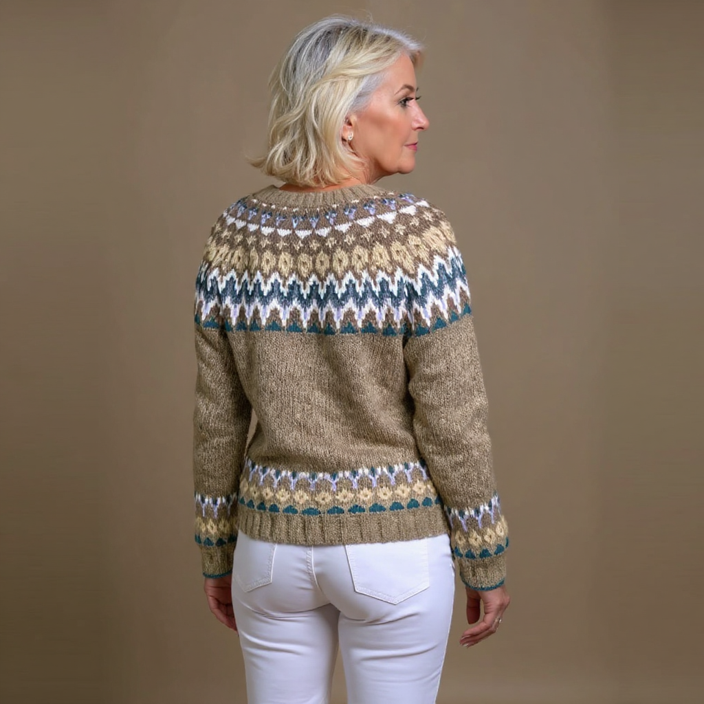Laera &amp; Cole - Klassisk vintage uldstrikket cardigan