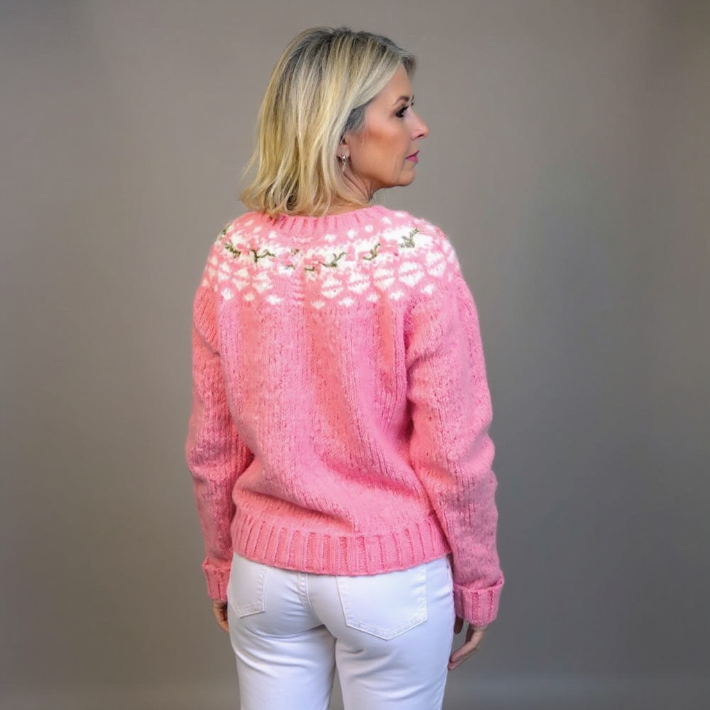 Laera &amp; Cole - Klassisk vintage uldstrikket cardigan