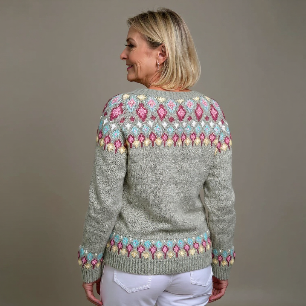 Laera &amp; Cole - Klassisk vintage uldstrikket cardigan