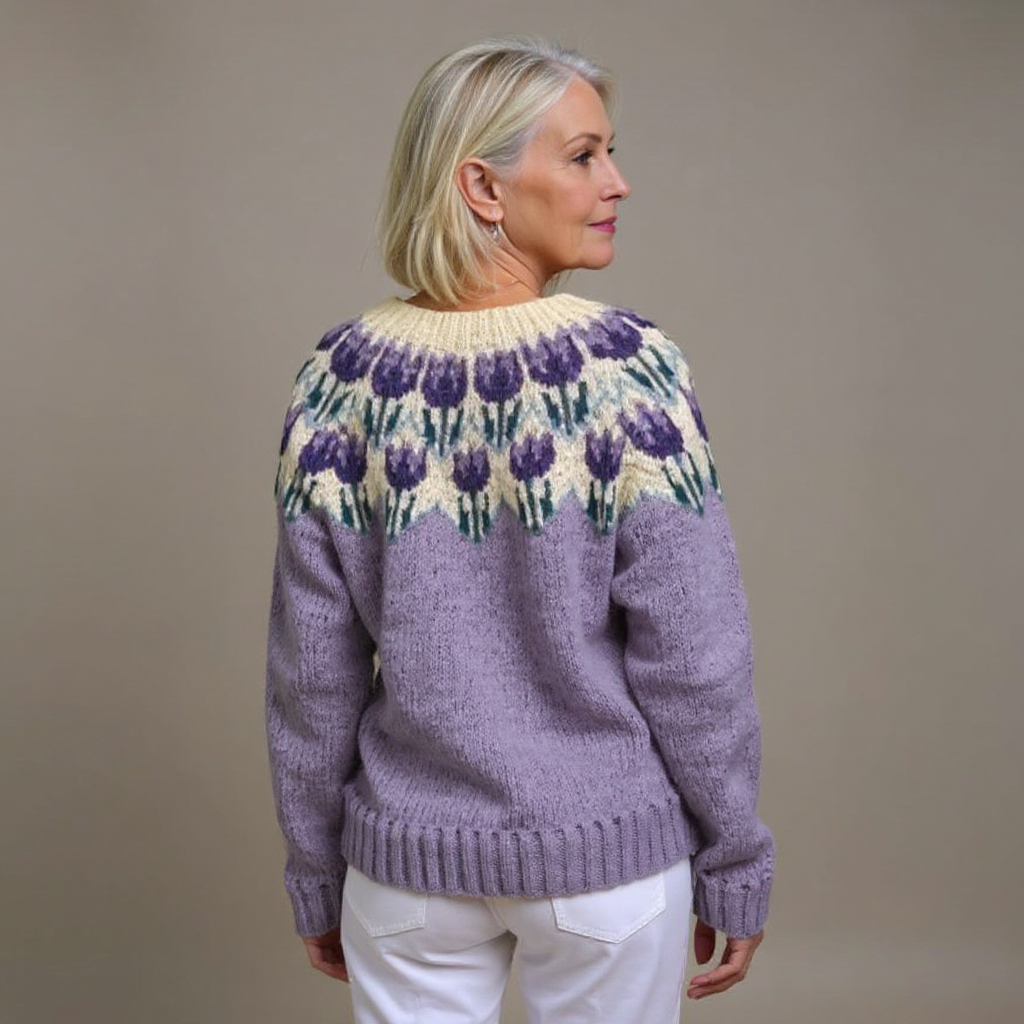 Laera &amp; Cole - Klassisk vintage uldstrikket cardigan