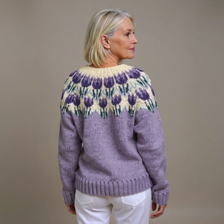 Laera &amp; Cole - Klassisk vintage uldstrikket cardigan