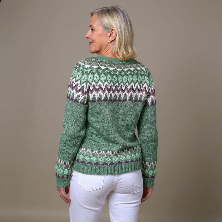 Laera &amp; Cole - Klassisk vintage uldstrikket cardigan