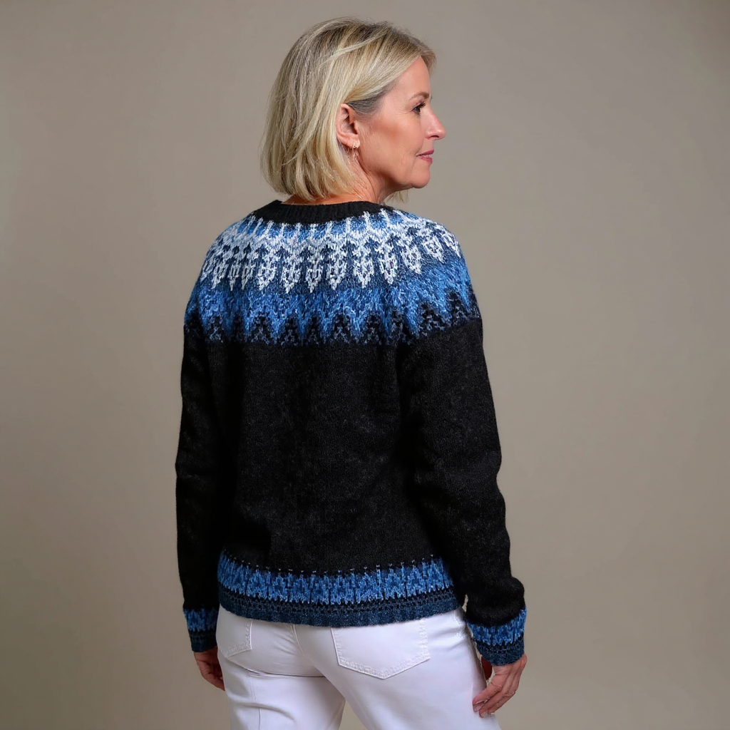 Laera &amp; Cole - Klassisk vintage uldstrikket cardigan