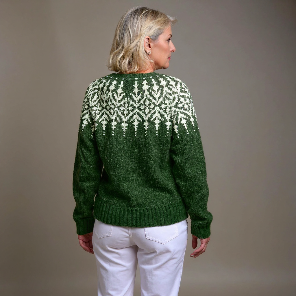 Laera &amp; Cole - Klassisk vintage uldstrikket cardigan