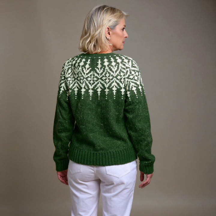 Laera &amp; Cole - Klassisk vintage uldstrikket cardigan