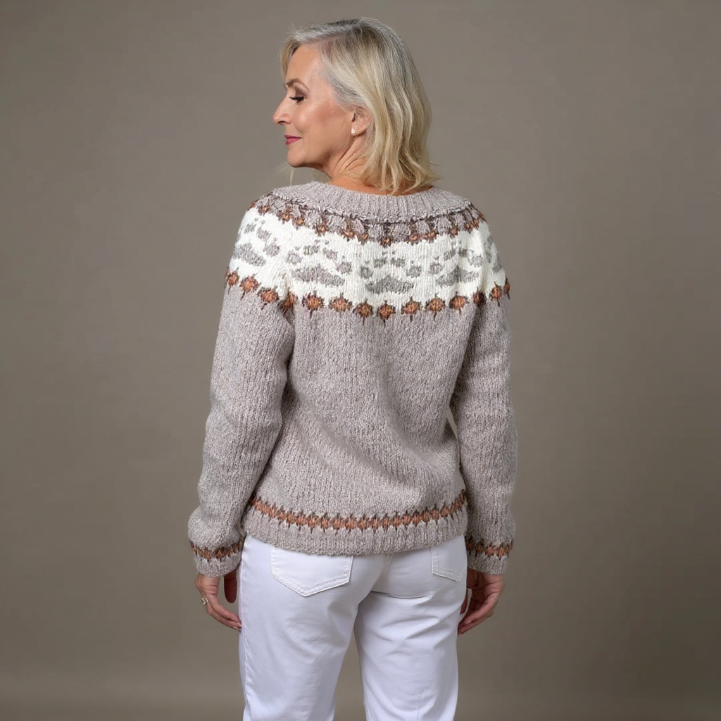 Laera &amp; Cole - Klassisk vintage uldstrikket cardigan