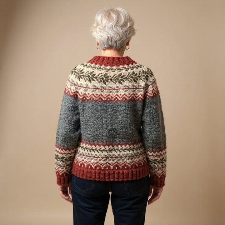 Laera &amp; Cole - Klassisk vintage uldstrikket cardigan