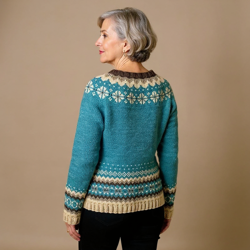 Laera &amp; Cole - Klassisk vintage uldstrikket cardigan