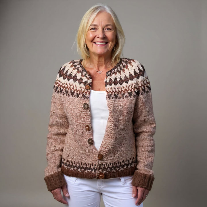 Laera &amp; Cole - Klassisk vintage uldstrikket cardigan