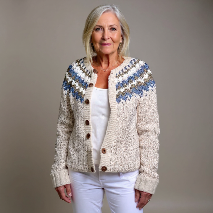 Laera &amp; Cole - Klassisk vintage uldstrikket cardigan
